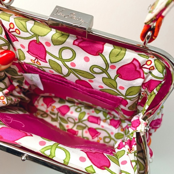 Vera Bradley Lilli Bell Pink Floral Purse - Picture 3 of 10